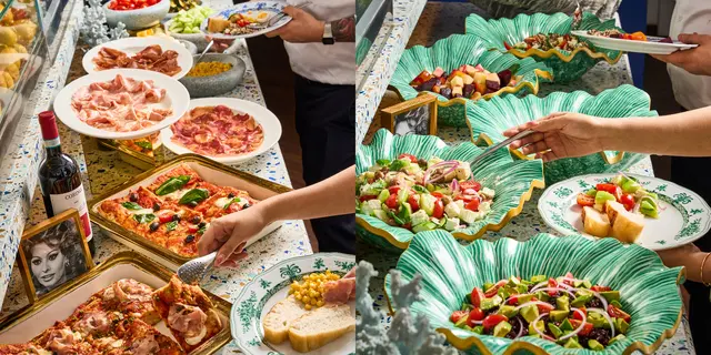 週一至週五午市自助套餐餐由每位$198起, 贈送甜品提拉米蘇