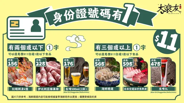 $11挑戰極罕優惠, 低至1折嘆盡高級美食