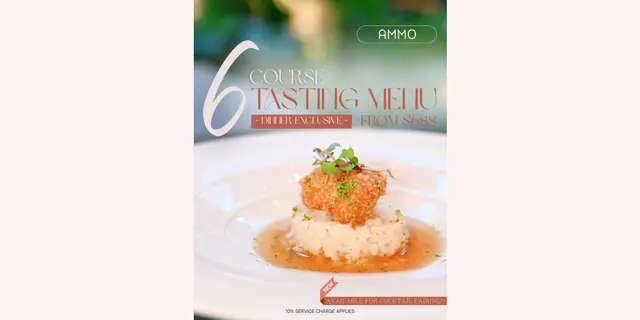 AMMO 6-Course Tasting Menu x Cocktail Pairing