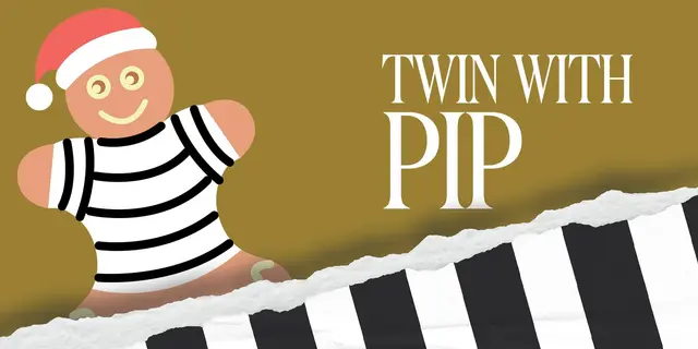 跟姜饼人Pip 一起穿间条可享7折优惠!