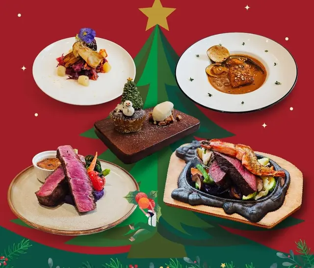 12月21日前付订金可享圣诞晚市套餐85折/单点餐牌85折